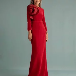 Vestido ceremonia flor enroscada VICTORIA COLLECTION