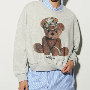 Sudadera estampado de osito de peluche