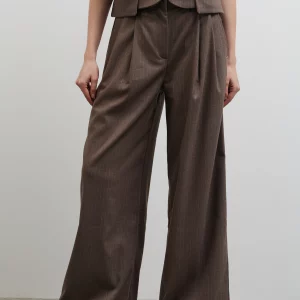 Pantalones de rayas con pinzas