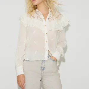 Camisa bordada volantes
