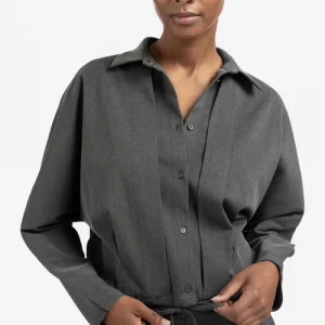 Chaqueta blusa con pliegues