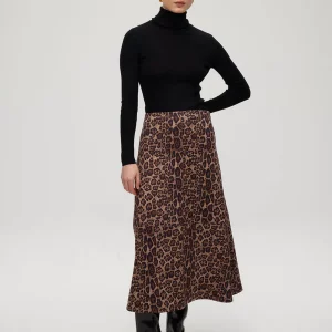 HEARST ANIMAL - Falda midi animal print
