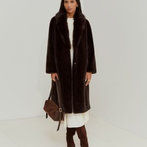 Abrigo largo de pelo LION OF PORCHES