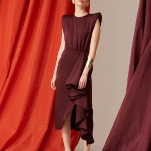 VESTIDO KARINA BURDEOS