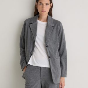 Blazer punto rayas antracita