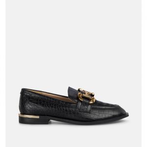 Mocasín estribo metalizado