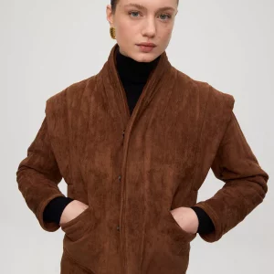 WALL SUEDE - Chaqueta acolchada efecto ante mangas desmontables
