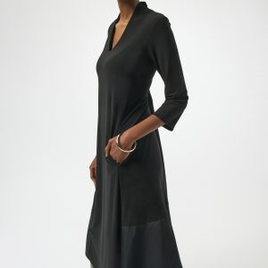 Vestido trapecio de punto sedoso y con memoria JOSEPH RIBKOFF