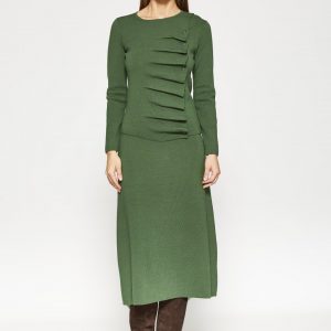 Falda de punto midi con mezcla de lana VAN-DOS