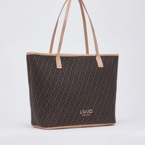Bolso tote de tejido jacquard LIUJO