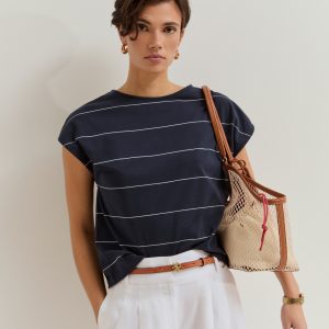 Camiseta de algodón de rayas LION OF PORCHES