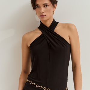 Top de escote halter LION OF PORCHES