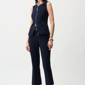 Pantalones acampanados con cinturón de cadena JOSEPH RIBKOFF