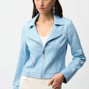 Chaqueta ajustada de imitación de ante metalizado JOSEPH RIBKOFF