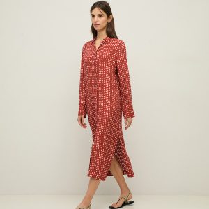 Vestido camisero estampado YERSE