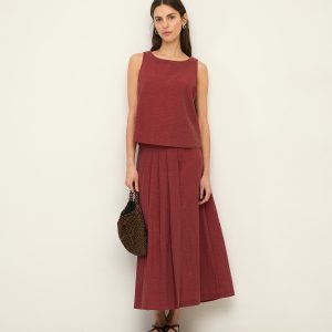 Falda larga doble capa extraíble YERSE