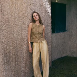 Pantalón bombacho con lino YERSE