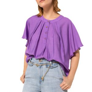 Top con mangas con volantes CAROLINE BISS