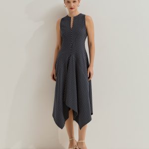 Vestido midi de algodón LION OF PORCHES