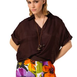 Blusa de mezcla de seda CAROLINE BISS