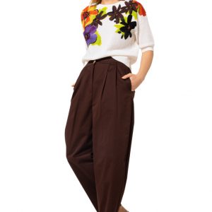 Jersey de punto fino con estampado floral CAROLINE BISS