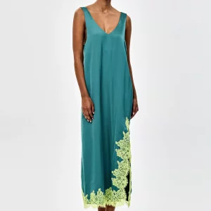 Vestido largo lencero CKS