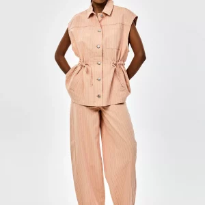 Pantalón globo rayitas relieve CKS