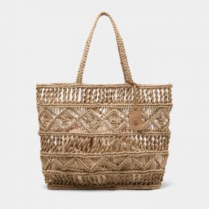 Bolso de hombro de yute LION OF PORCHES