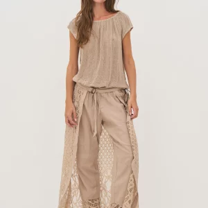 Pantalones de encaje DEWI NÜ DENMARK (Disponible en color hueso)