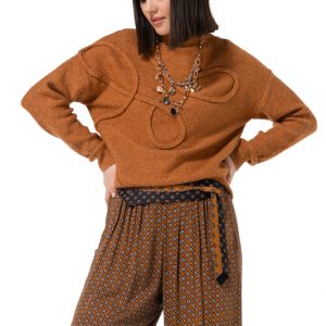 Jersey de punto trenzado acogedor CAROLINE BISS