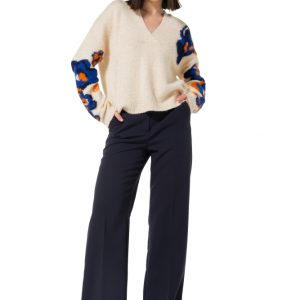 Jersey de invierno con detalle floral CAROLINE BISS