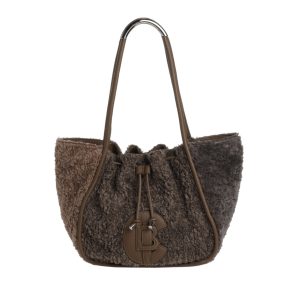 Bolso en tejido de peluche CAROLINE BISS