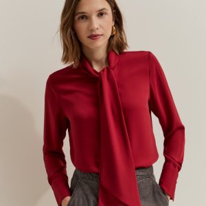 Blusa vaporosa con lazo LION OF PORCHES