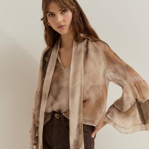 Blusa estampada con lazo LION OF PORCHES