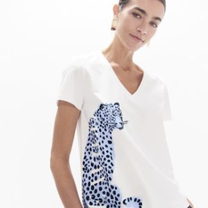 Camiseta leopardo azul LOLA CASADEMUNT