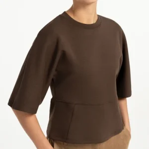 Camiseta de punto con mangas anchas de largo medio. YAYA