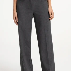 Pantalones de tela con perneras rectas YAYA
