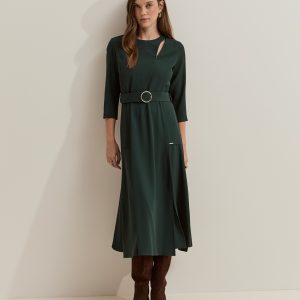 Vestido midi con cinturón LION OF PORCHES