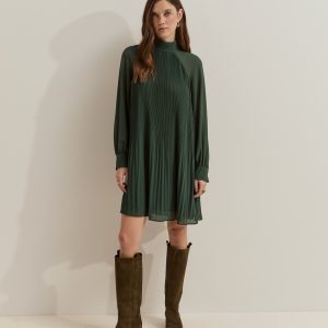 Vestido corto plisado LION OF PORCHES