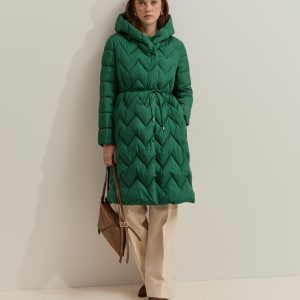 Chaqueta larga acolchada con capucha LION OF PORCHES