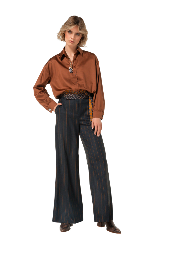 Pantalones de estilo urbano con cinturón de lazo, cintura normal CAROLINE BISS - Imagen 2