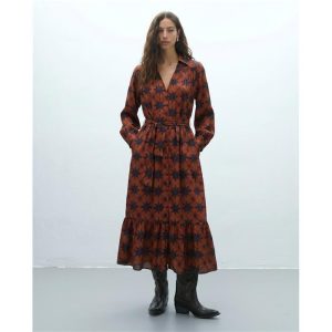 Vestido raso estampado estrellas ANDAM