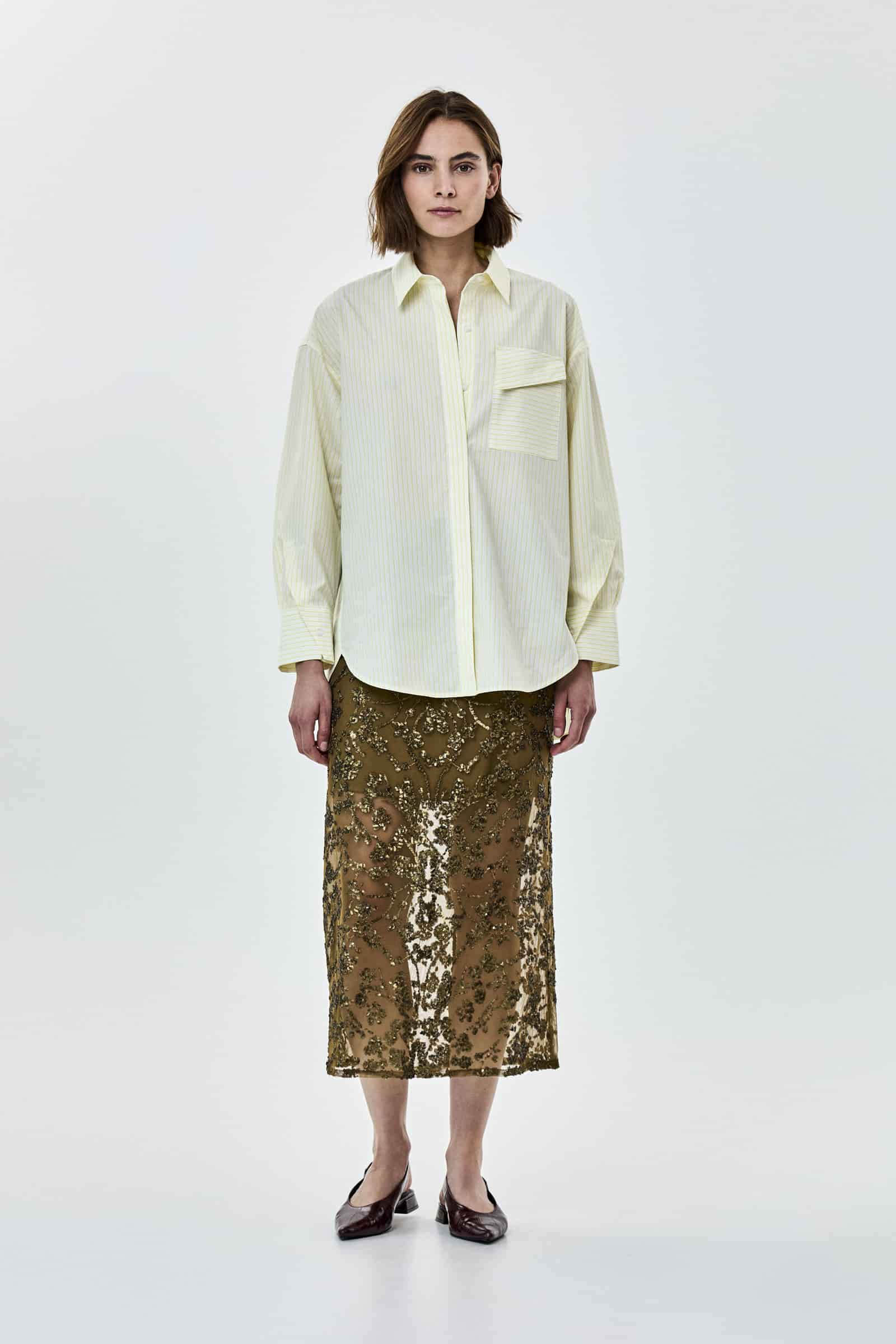 Falda midi LENTEJUELAS CKS - Imagen 1