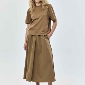 Falda midi popelin SKALLIENO CKS