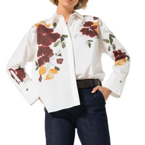 Blusa tipo camisa de algodón CAROLINE BISS
