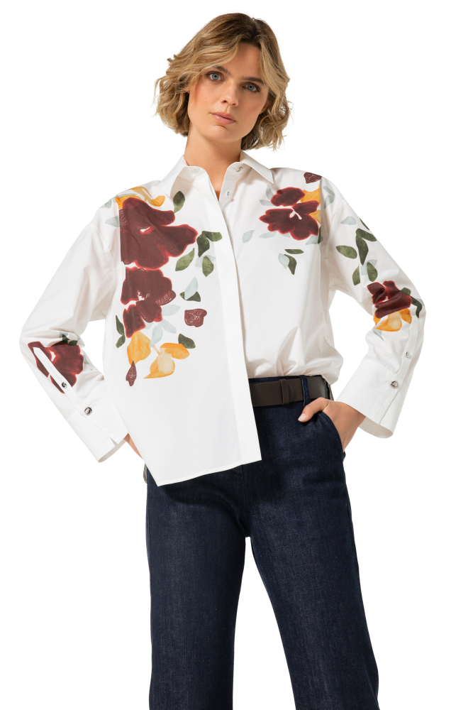 Blusa tipo camisa de algodón CAROLINE BISS - Imagen 1