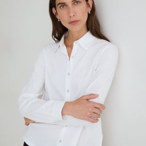 CAMISA ALGODÓN BIMATERIA YERSE (disponible en marrón)