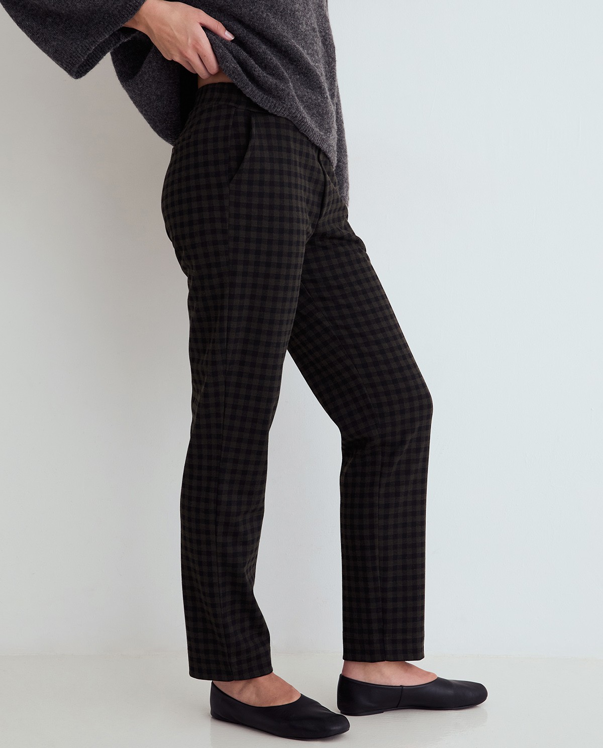 PANTALÓN RECTO CUADROS YERSE - Imagen 3