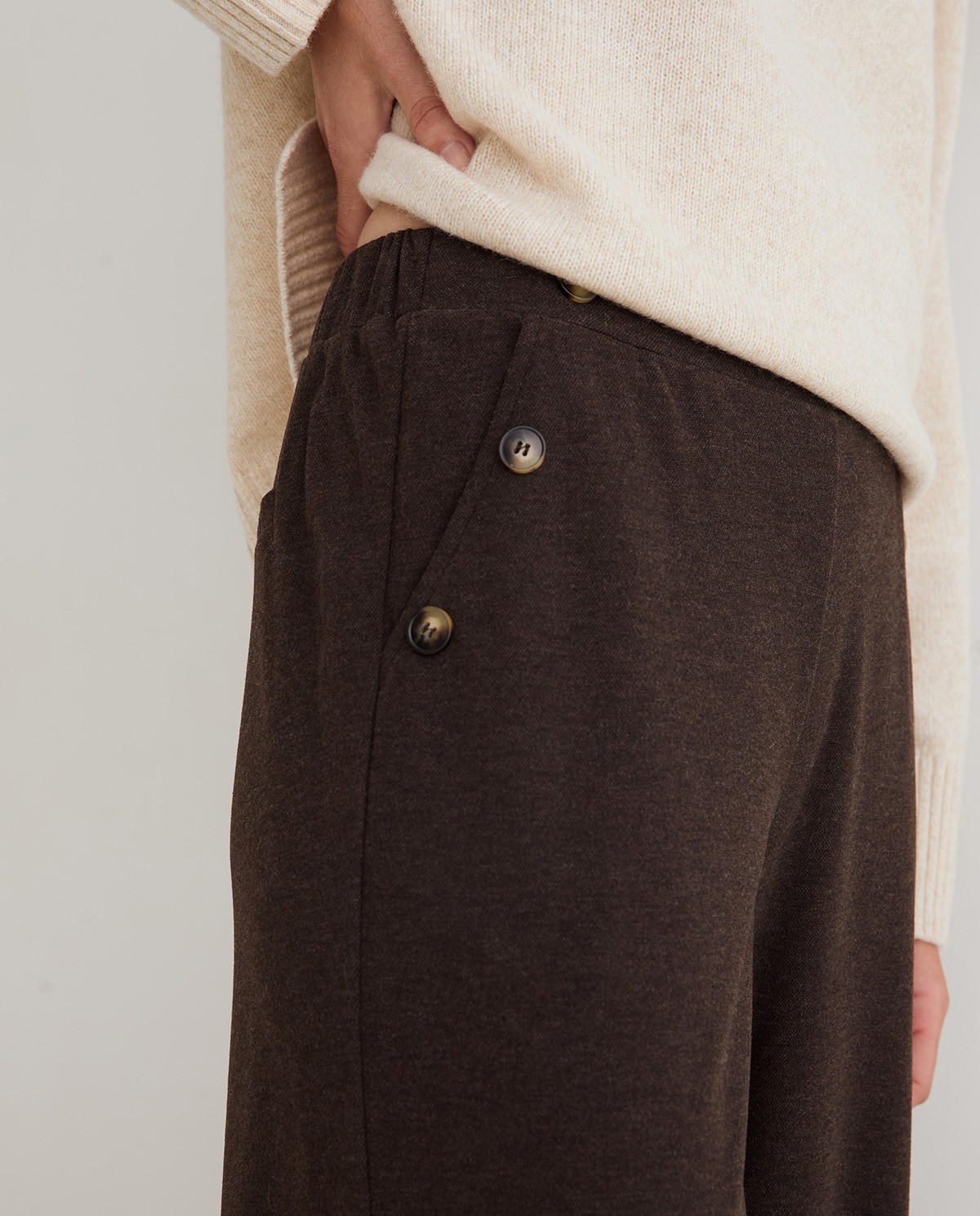 PANTALÓN ANCHO DE PUNTO YERSE - Imagen 5