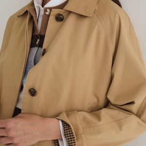 GABARDINA CORTA BEIGE YERSE
